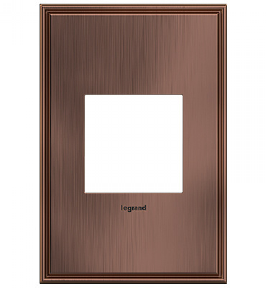 adorne? Matte Antique Copper One-Gang Screwless Wall Plate