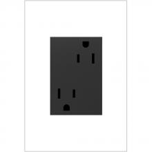 Legrand ARTR153G4 - Adorne® 15A Dual Tamper-Resistant Plus-Size Outlet, Graphite