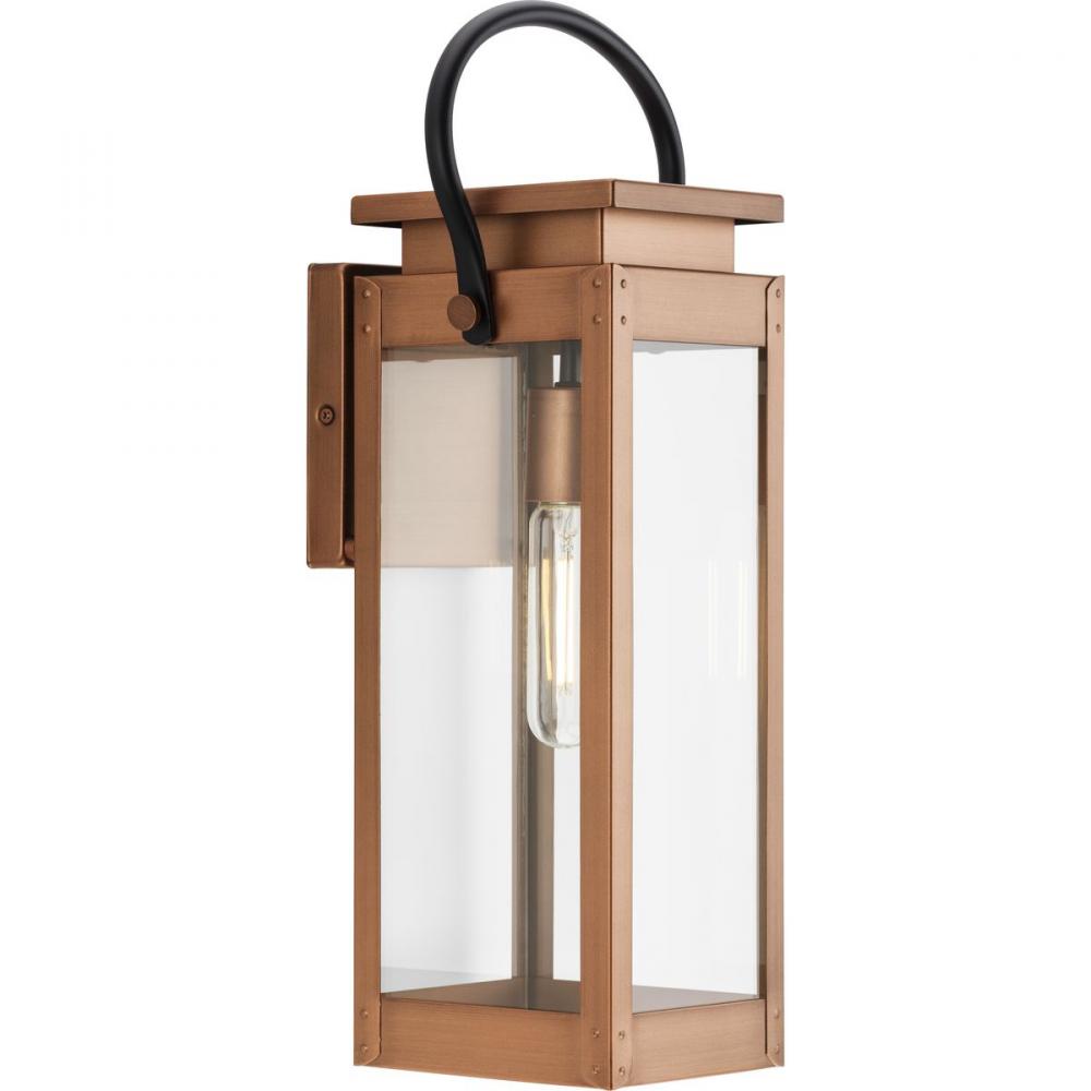 Union Square One-Light Medium Antique Copper Urban Industrial Outdoor Wall Lantern