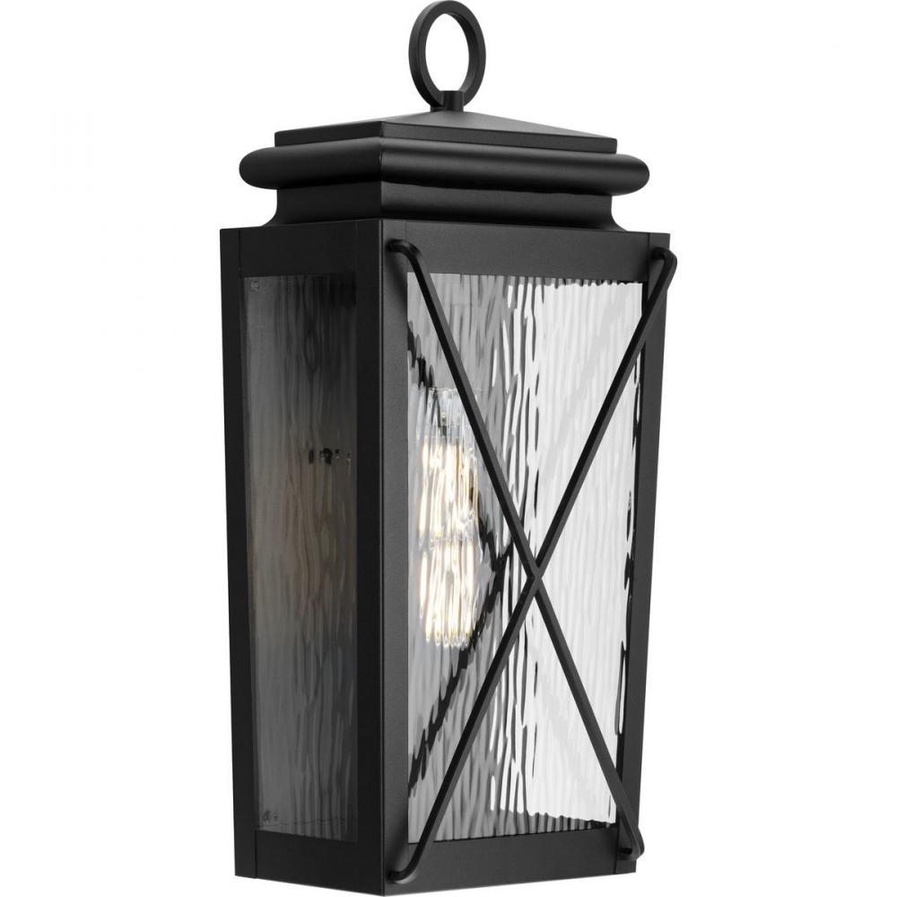 Wakeford One-Light Textured Black Transitional Outdoor Medium Wall Lantern