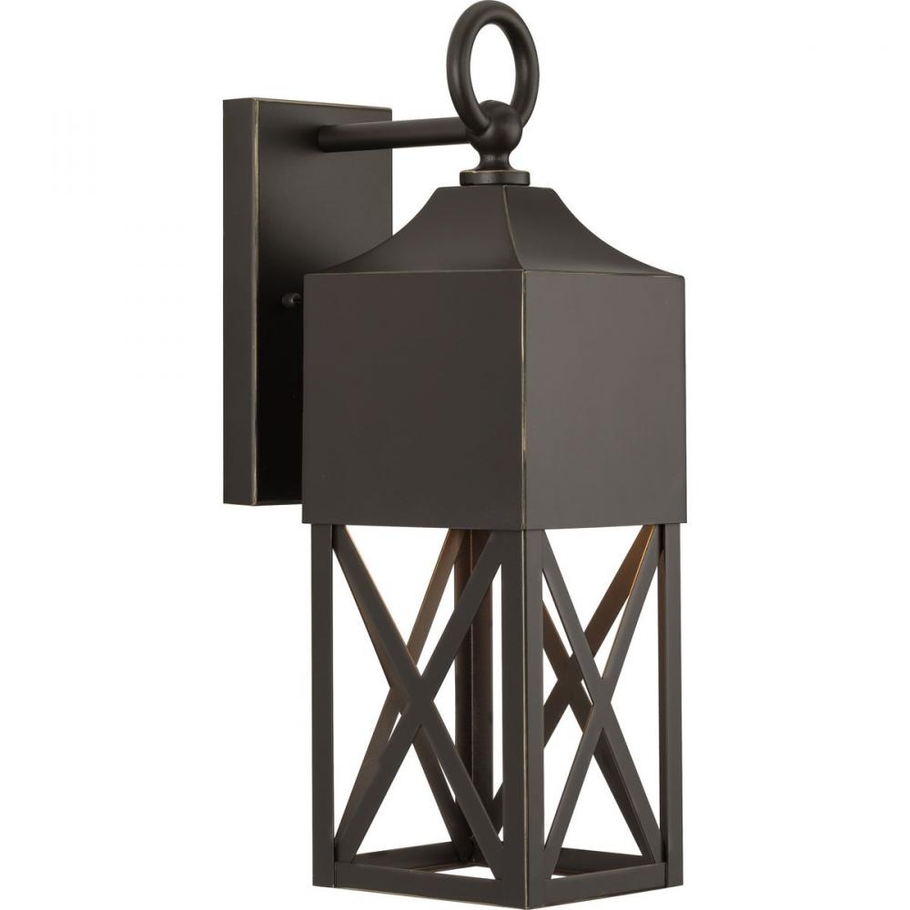 Birkdale Collection One-Light Modern Farmhouse Antique Bronze  Outdoor Wall Lantern