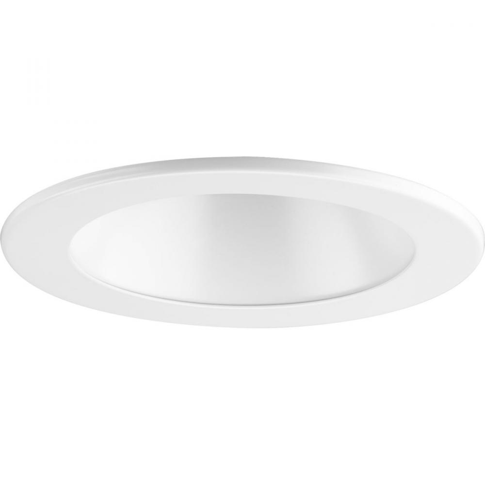 4" Satin White LED Recessed Open Shower Trim for 4" Housing (P804N series)