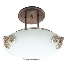 PLC Lighting 2814 PB - 1 Light Semi Flush Mount Aroma Collection