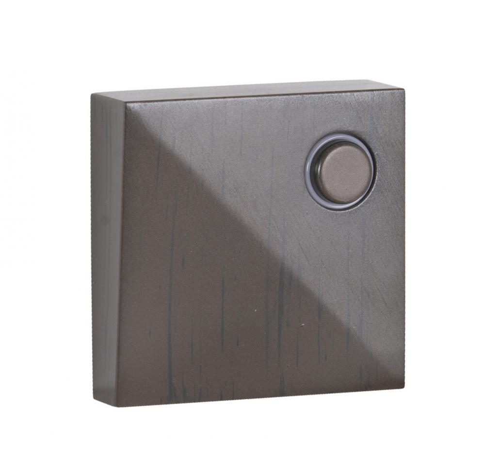 Surface Mount LED Lighted Push Button in Aged Iron