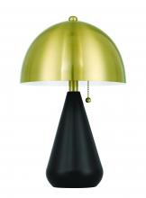 Craftmade 87014FBSB-T - Shelby 2 Light Table Lamp in Flat Black/Satin Brass