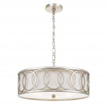 Crystorama 287-SA - Libby Langdon for Crystorama Graham 6 Light Antique Silver Chandelier