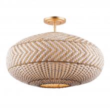 Crystorama ZAN-9014-SG_CEILING - Zanzibar 4 Light Soft Gold Semi Flush