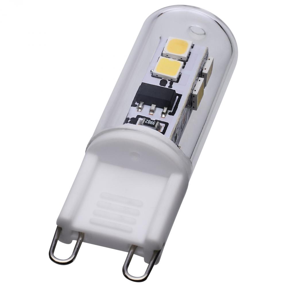 2 Watt T4 LED; Clear Finish; G9 Base; 5000K; 120 Volt