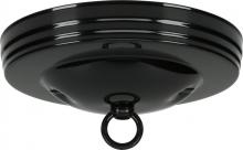 Satco Products Inc. 90/065 - Standard Canopy Kit; Black Finish; 5" Diameter; 7/16" Center Hole; 2-8/32 Bar Holes;