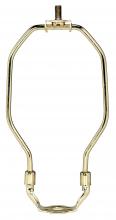 Satco Products Inc. 90/570 - Light Duty Harp; Polished Brass Finish; 6-1/2" Height; 1/8 IP Saddle; 1/4-27 Thread; 125 Carton