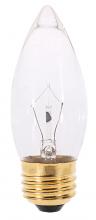 Satco Products Inc. A3532 - 40 Watt B11 Incandescent; Clear; 2500 Average rated hours; 370 Lumens; Medium base; 130 Volt; 2-Card