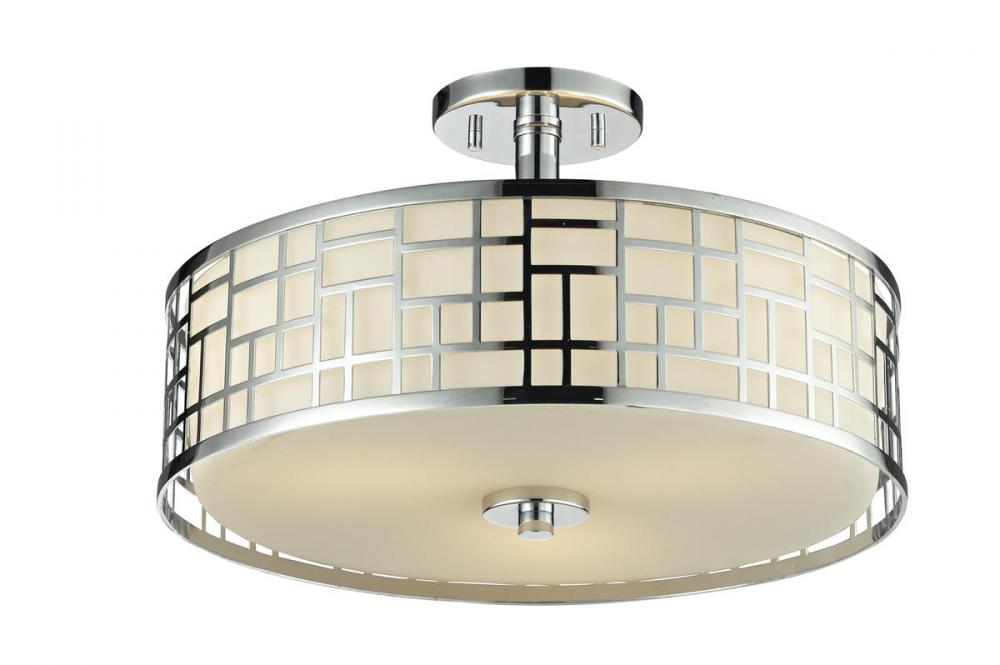 3 Light Semi Flush Mount