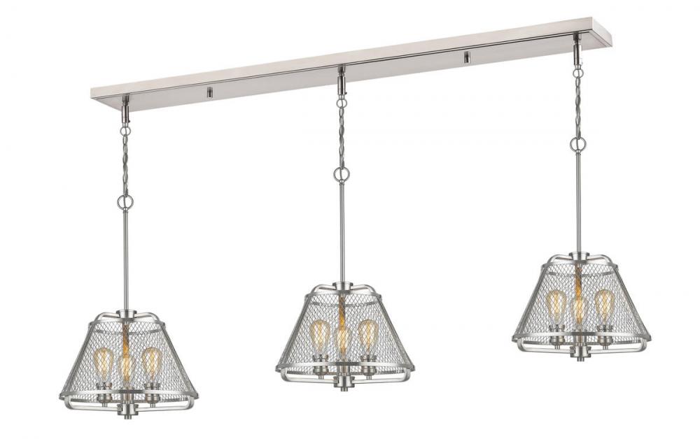 9 Light Linear Chandelier