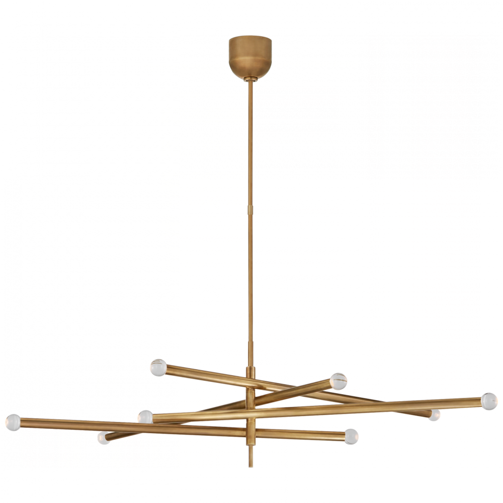 Rousseau Grande Eight Light Articulating Chandelier
