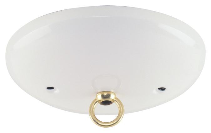 Modern Canopy Kit with Center Hole White Finish