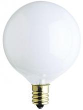 Westinghouse 0363600 - 25W G16 1/2 Incandescent White E12 (Candelabra) Base, 130 Volt, Box