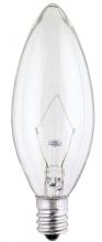 Westinghouse 368200 - 25W B9 1/2 Torpedo Incandescent Clear E12 (Candelabra) Base, 130 Volt, Box