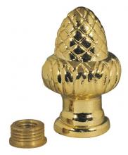Westinghouse 7013300 - Acorn Knob Lamp Finial Brass Finish