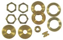 Westinghouse 7015300 - 12 Assorted Locknuts Solid Brass