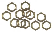 Westinghouse 7017200 - 12 Hex Nuts Solid Brass