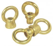 Westinghouse 7025000 - Two 1" Diameter Female and Male Loops Brass Finish