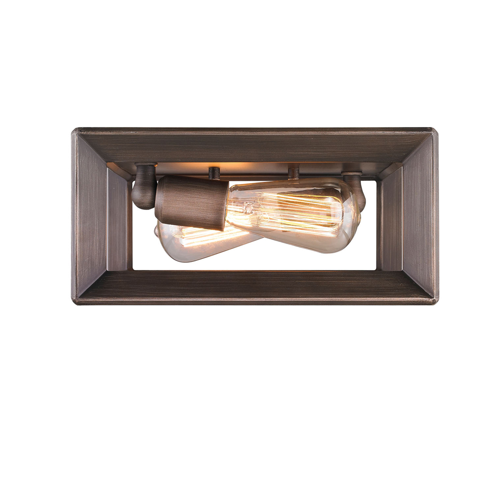 Smyth Flush Mount in Gunmetal Bronze