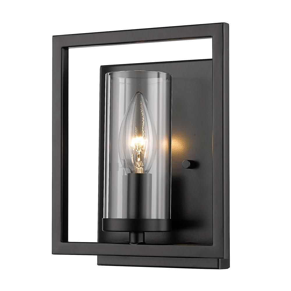 Marco 1 Light Wall Sconce in Matte Black