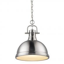 Golden 3602-L PW-PW - 1 Light Pendant with Chain