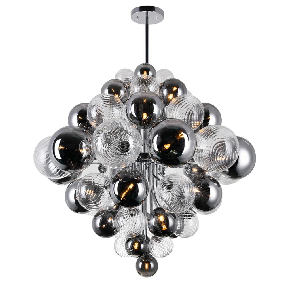 Pallocino 27 Light Chandelier With Chrome Finish
