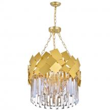 CWI Lighting 1100P16-4-169 - Panache 4 Light Down Chandelier With Medallion Gold Finish