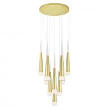 CWI Lighting 1103P16-10-602 - Andes LED Multi Light Pendant With Satin Gold Finish