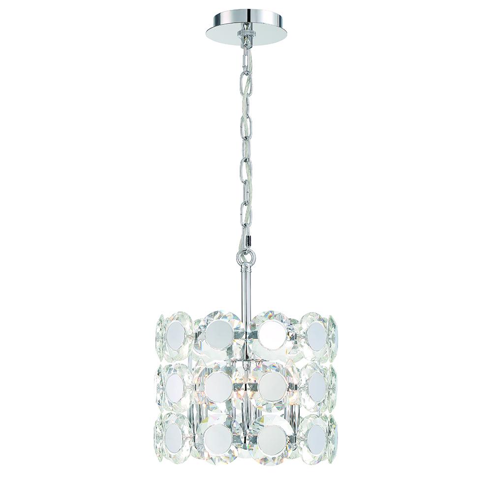 Perrene 3 Light Chandelier in Chrome