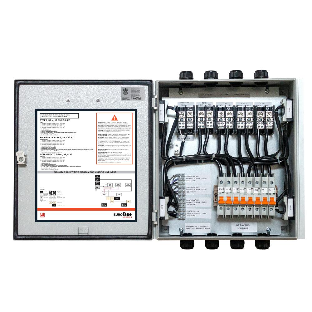 Eurofase EFURCB48M3 3 Zone 240V to 480V Universal Relay Control Box