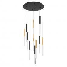 Eurofase 46477-033 - Benicio 11 Light Chandelier in Gold and Black