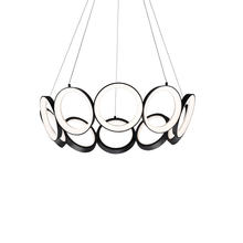 Kuzco Lighting Inc CH94829-BK - Oros 29-in Black LED Chandeliers