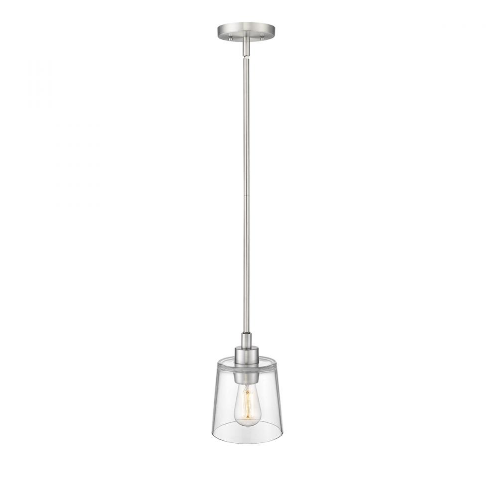 Evalon 1-Light Mini-Pendant light Brushed Nickel