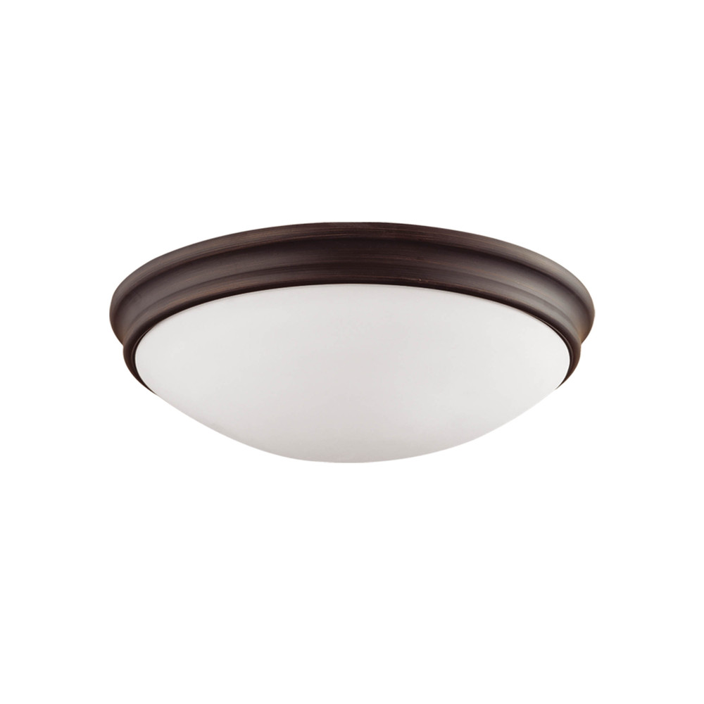 2-Light Flushmount Ceiling Light Rubbed Bronze