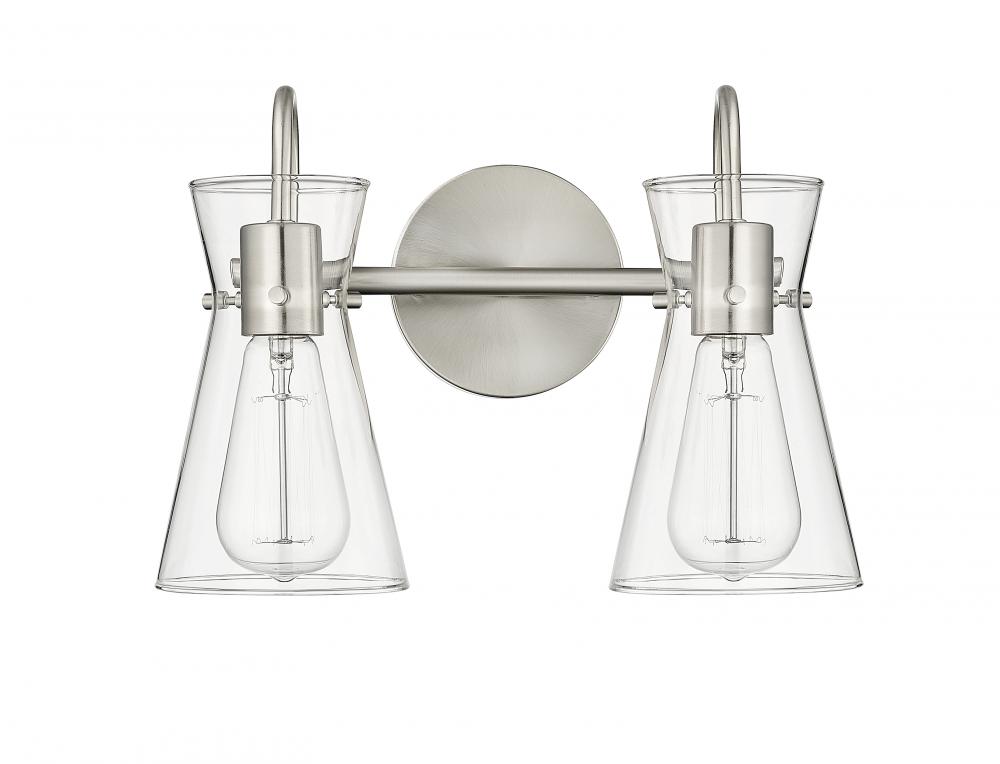 Camellia 2-Light Vanity Brushed Nickel