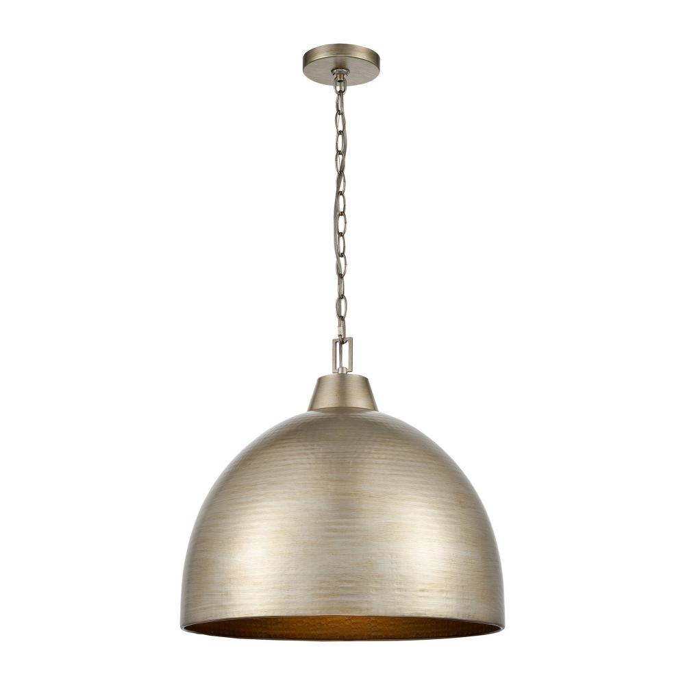 Arrco 3-Light Pendant Light Antique Silver Leaf