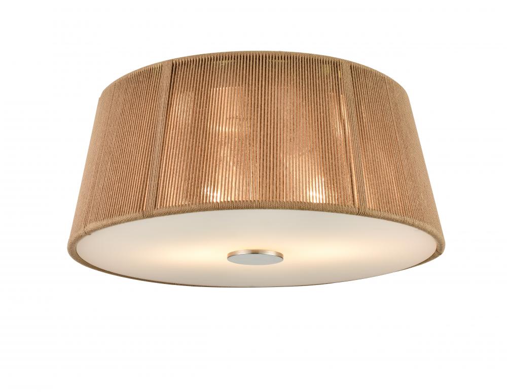 2-Light Flushmount Ceiling Light Brushed Nickel