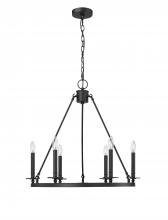 Millennium 46706-MB - Florence 6-Light Chandelier Ceiling Light Matte Black