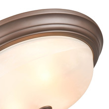 Millennium 4605-BZ - 3-Light Flushmount Ceiling Light Bronze