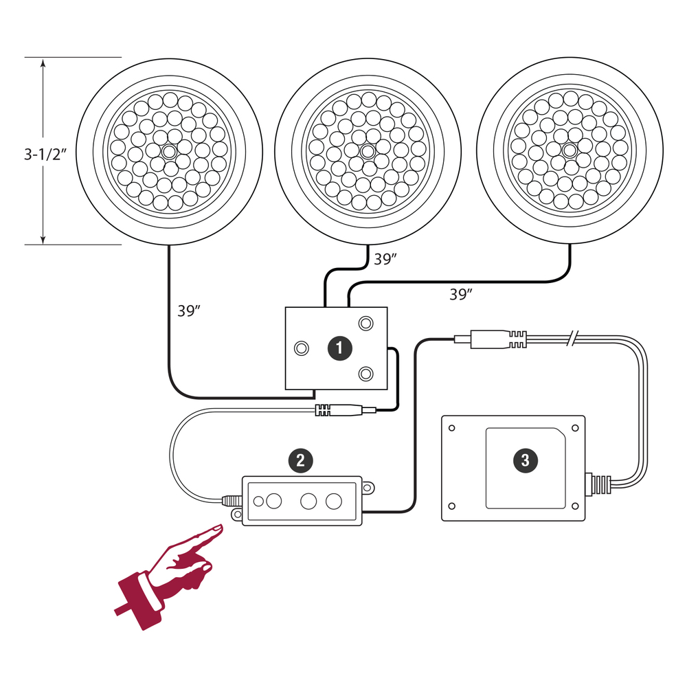 DP Series Puck Light Dimmer