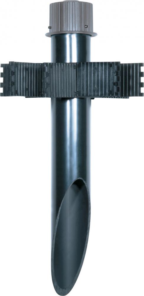 2" Diameter Mounting Post- PVC- Light Gray Finish