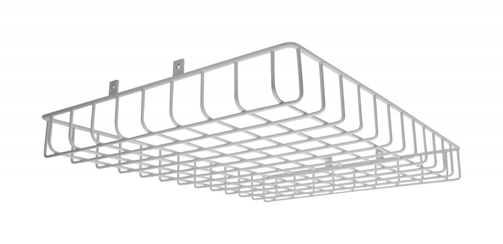 Wire Guard for 4 ft. High Bay Fixtures - White Finish