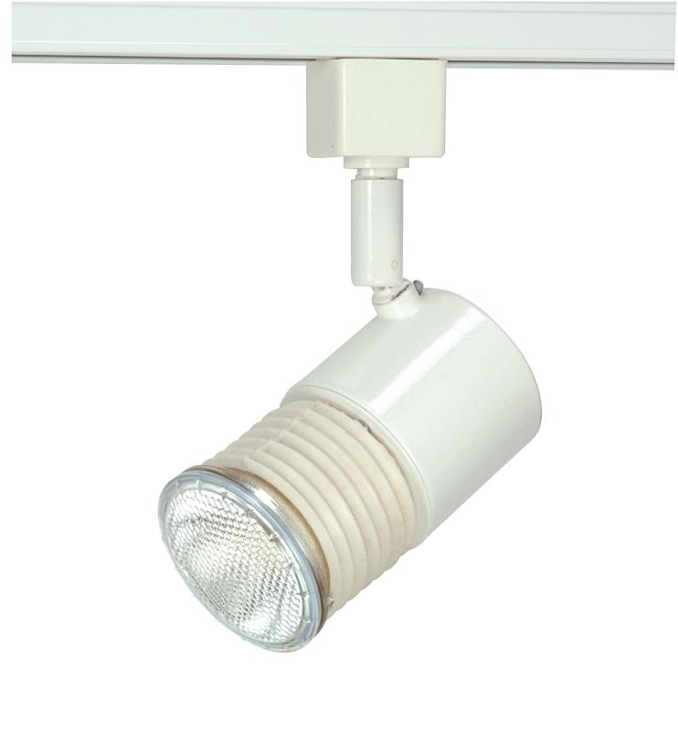 1 Light - 2" - Track Head - Universal Holder - White Finish