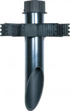 Nuvo 60/678 - 3" Diameter Mounting Post- PVC- Dark Gray Finish