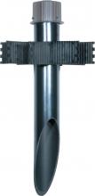 Nuvo 60/679 - 2" Diameter Mounting Post- PVC- Light Gray Finish