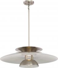 Nuvo 62/618 - Atom; Large LED Pendant with Seeded Glass