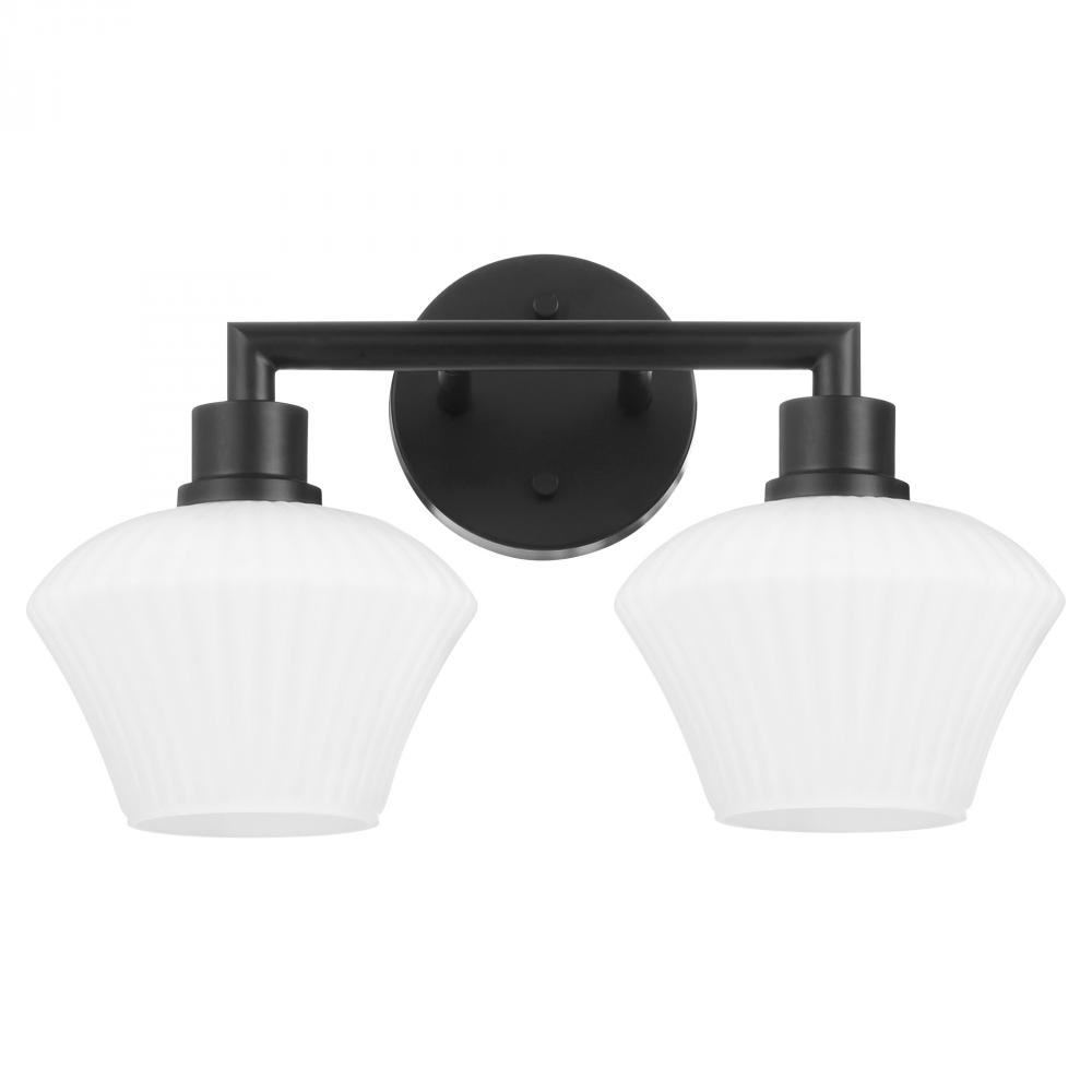 Cassini 2 Light Vanity, Matte Black